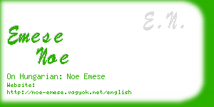 emese noe business card